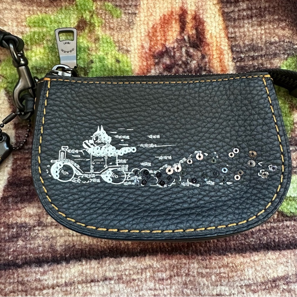Coach x Felix The Cat Driving Wristlet Pouch EUC